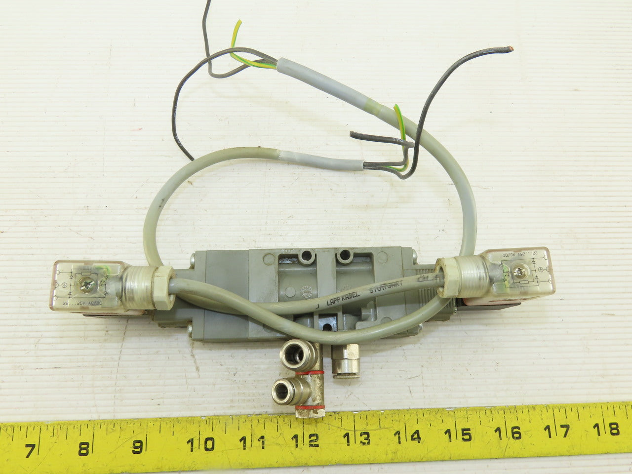 Bosch 0820034991 5/3 Position Double Solenoid Pneumatic Valve 48V Coil