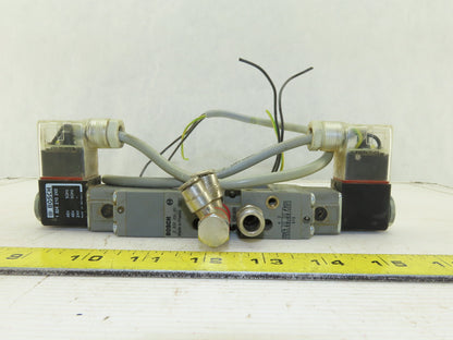Bosch 0820034991 5/3 Position Double Solenoid Pneumatic Valve 48V Coil