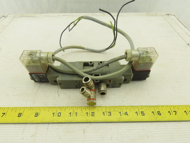 Bosch 0820034991 5/3 Position Double Solenoid Pneumatic Valve 48V Coil