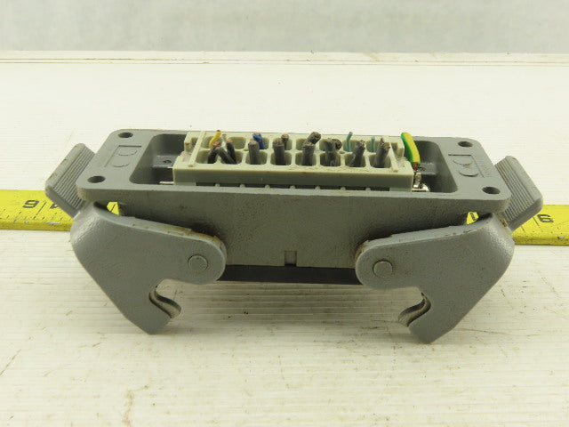 Harting HAN-E16M 16 Pin Male Pin Connector Housing Lever Lock 16A 500V
