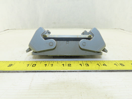 Harting HAN-E16M 16 Pin Male Pin Connector Housing Lever Lock 16A 500V