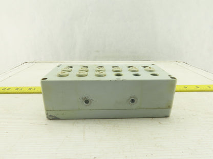 6-3/4" x 3 x 2-1/4" Steel Power Distribution Junction Box Modular Connector