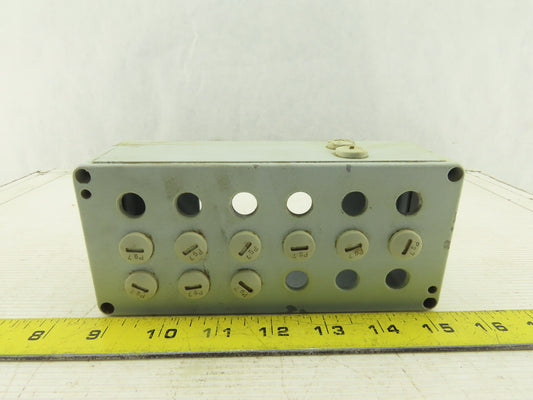6-3/4" x 3 x 2-1/4" Steel Power Distribution Junction Box Modular Connector