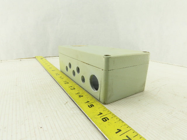 6-3/4" x 3 x 2-1/4" Steel Power Distribution Junction Box Modular Connector