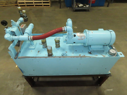 Tuthill 4C1F-C 2Hp 22.6GPM 56USG Capacity Hydraulic Power Unit 208-230/460V