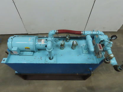Tuthill 4C1F-C 2Hp 22.6GPM 56USG Capacity Hydraulic Power Unit 208-230/460V