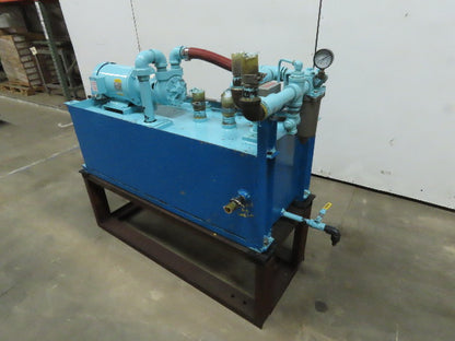 Tuthill 4C1F-C 2Hp 22.6GPM 56USG Capacity Hydraulic Power Unit 208-230/460V