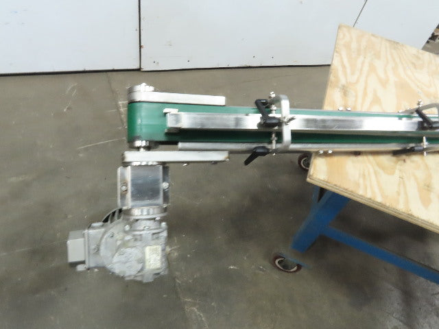 60 x 2500mm Narrow Width Modular Stainless Steel Flat Belt Conveyor 30 FPM