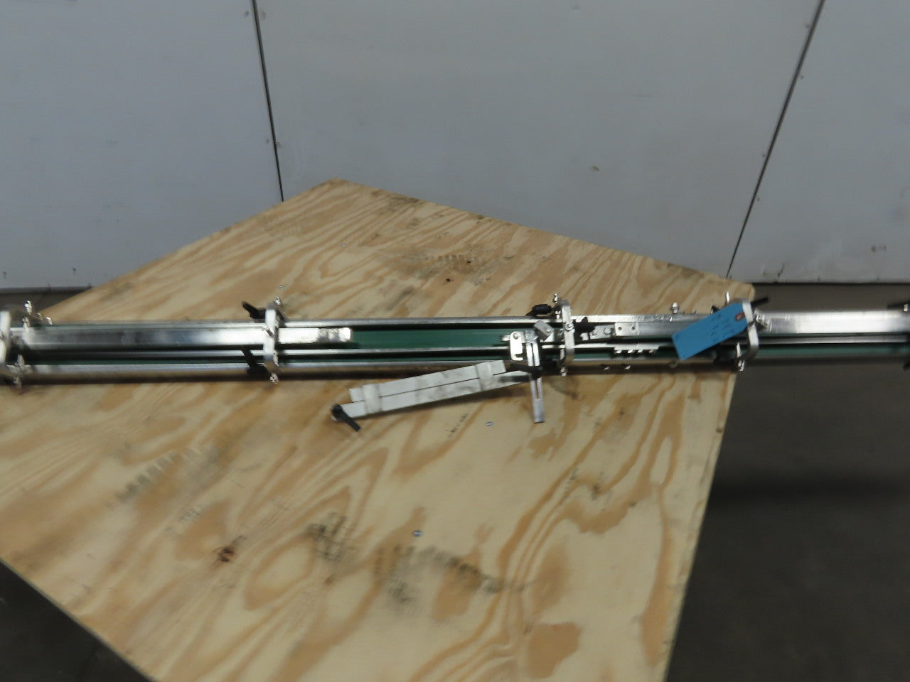 60 x 2500mm Narrow Width Modular Stainless Steel Flat Belt Conveyor 30 FPM