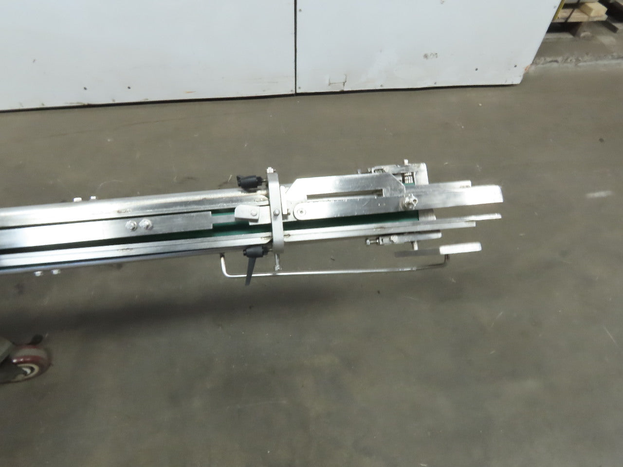 60 x 2500mm Narrow Width Modular Stainless Steel Flat Belt Conveyor 30 FPM