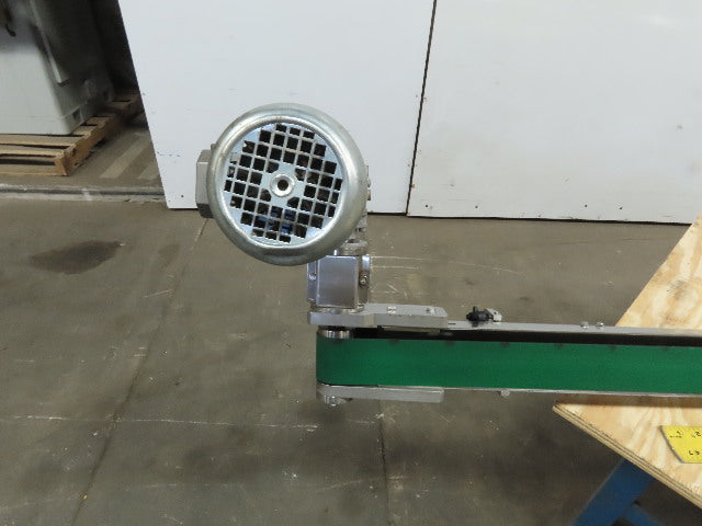 60 x 2500mm Narrow Width Modular Stainless Steel Flat Belt Conveyor 30 FPM
