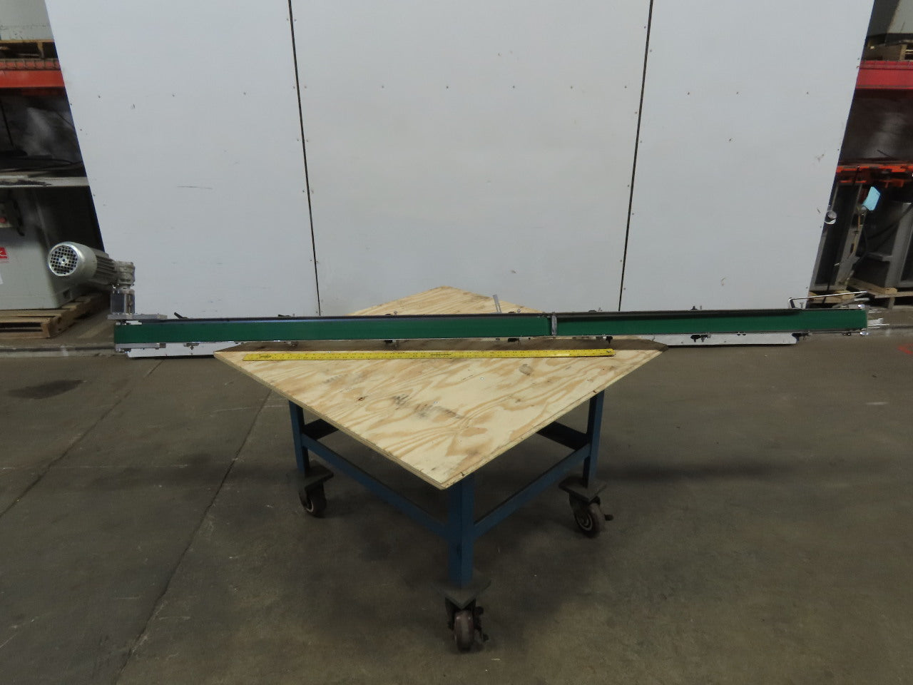 60 x 2500mm Narrow Width Modular Stainless Steel Flat Belt Conveyor 30 FPM