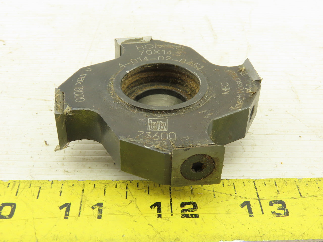Homag 4-014-02-0451 70x14.3mm 4 Tooth Indexing Profile Cutter Edge Bander