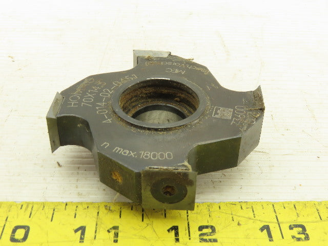 Homag 4-014-02-0451 70x14.3mm 4 Tooth Indexing Profile Cutter Edge Bander