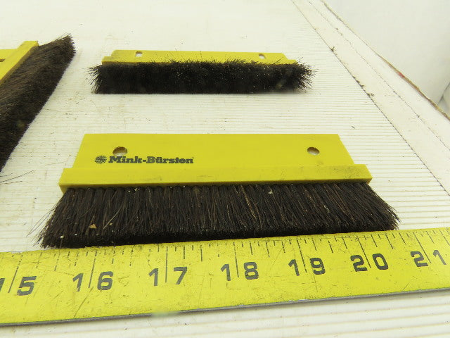 Mink Bursten Dusting Sealing Brushes 5-1/2" 6-1/2" Length Lot Of 5