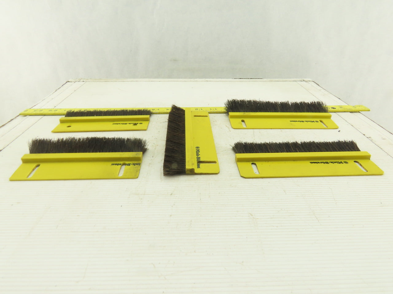 Mink Bursten Dusting Sealing Brushes 5-1/2" 6-1/2" Length Lot Of 5