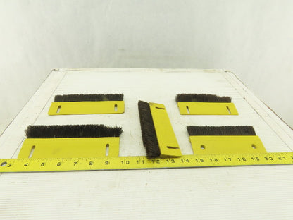 Mink Bursten Dusting Sealing Brushes 5-1/2" 6-1/2" Length Lot Of 5