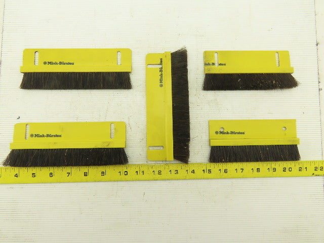 Mink Bursten Dusting Sealing Brushes 5-1/2" 6-1/2" Length Lot Of 5
