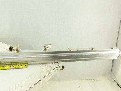 Aluminum Air Manifold Bar 14mm Push To Connect Supply 13 Port