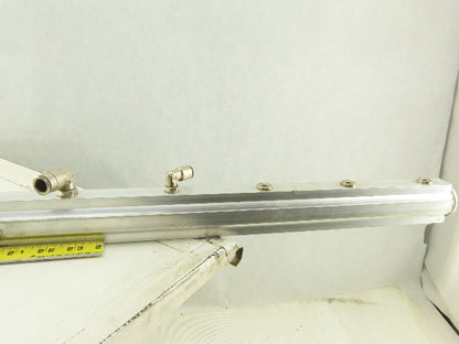 Aluminum Air Manifold Bar 14mm Push To Connect Supply 13 Port