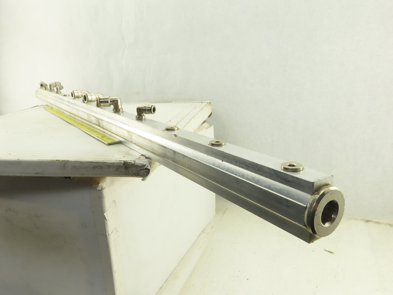 Aluminum Air Manifold Bar 14mm Push To Connect Supply 13 Port