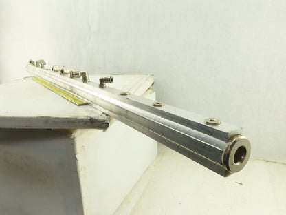 Aluminum Air Manifold Bar 14mm Push To Connect Supply 13 Port