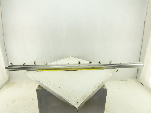 Aluminum Air Manifold Bar 14mm Push To Connect Supply 13 Port