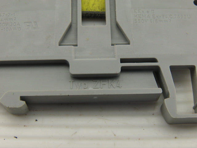 Phoenix Contact Typ ZFK4 600V 30A 24-10AWG Disconnect Terminal Block Lot Of 23