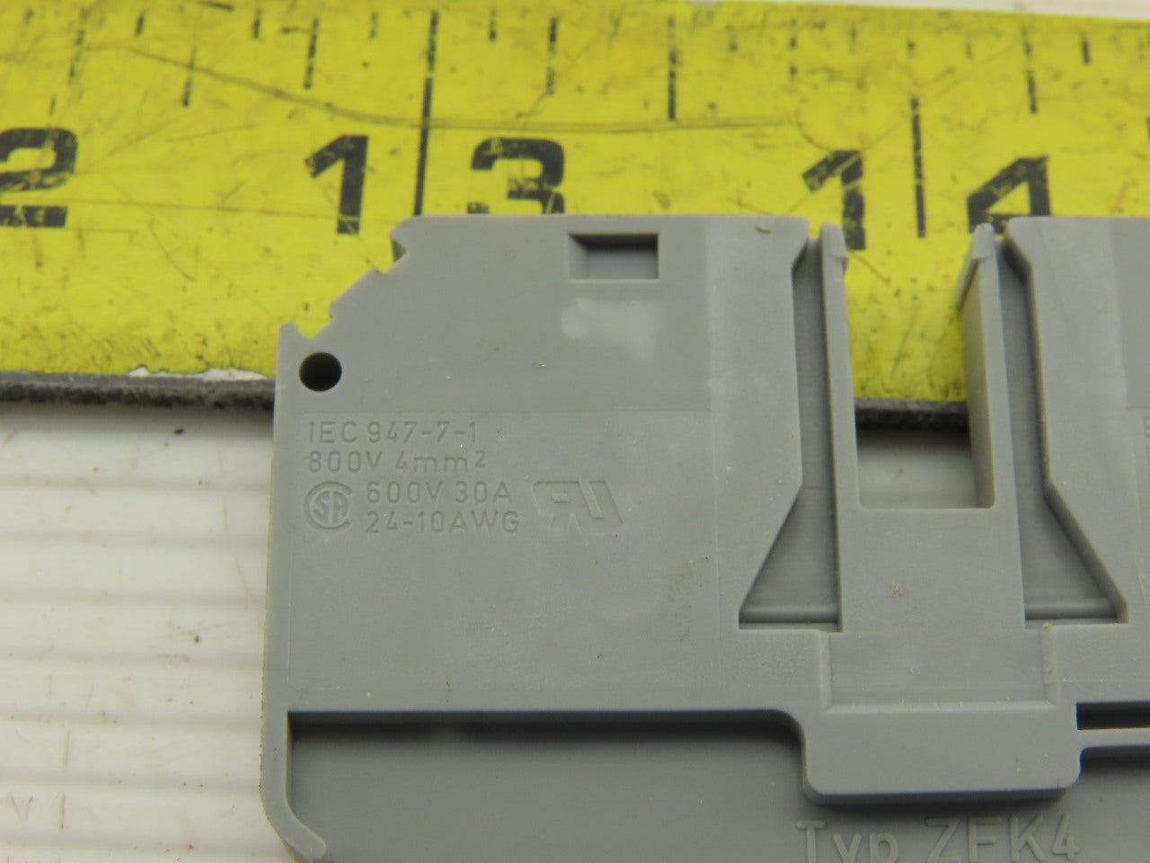 Phoenix Contact Typ ZFK4 600V 30A 24-10AWG Disconnect Terminal Block Lot Of 23