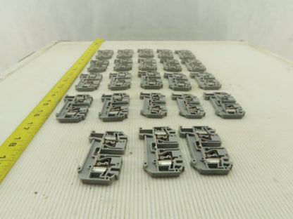 Phoenix Contact Typ ZFK4 600V 30A 24-10AWG Disconnect Terminal Block Lot Of 23