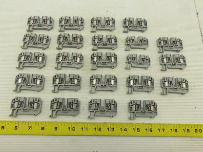 Phoenix Contact Typ ZFK4 600V 30A 24-10AWG Disconnect Terminal Block Lot Of 23