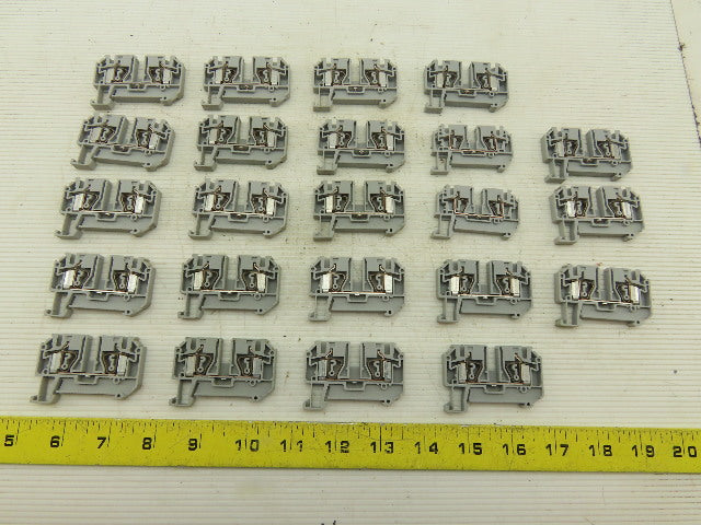 Phoenix Contact Typ ZFK4 600V 30A 24-10AWG Disconnect Terminal Block Lot Of 23