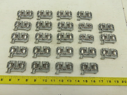 Phoenix Contact Typ ZFK4 600V 30A 24-10AWG Disconnect Terminal Block Lot Of 23