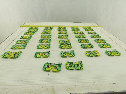 Phoenix Contact Typ ZFK2.5-PE ZFK4-PE Wire Terminal Grounding Blocks Lot Of 37