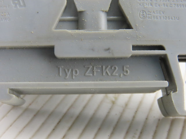 Phoenix Contact Typ ZFK2.5 600V 25A 25-12AWG Wire Terminal Block Lot Of 84
