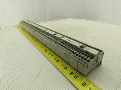 Phoenix Contact Typ ZFK2.5 600V 25A 25-12AWG Wire Terminal Block Lot Of 84