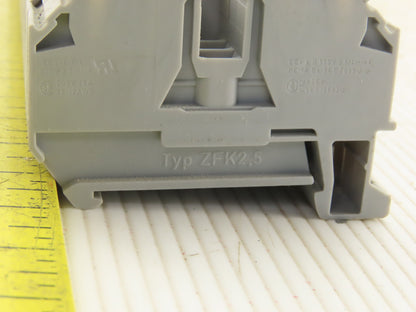 Phoenix Contact Typ ZFK2.5 600V 25A 25-12AWG Wire Terminal Block Lot Of 72
