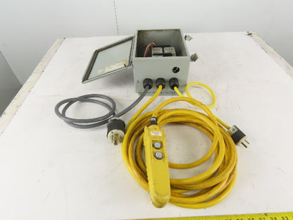 Allen Bradley 600V 30A 3Ph 7.5Hp Pendant Hoist Control Assembly 110V Control