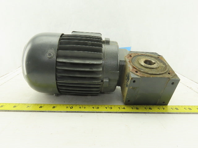 Flender SA07-M1B4 10:1 Ratio 140/170 RPM 220-480V 50/60Hz Thru Shaft Gear Motor