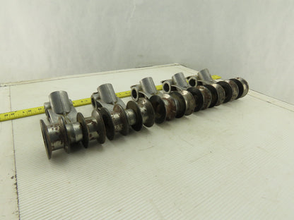 Homag Optimat KL73/A3 Edge Bander Steel Top Pressure Rollers Lot of 5