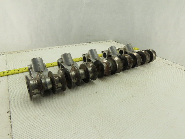 Homag Optimat KL73/A3 Edge Bander Steel Top Pressure Rollers Lot of 5