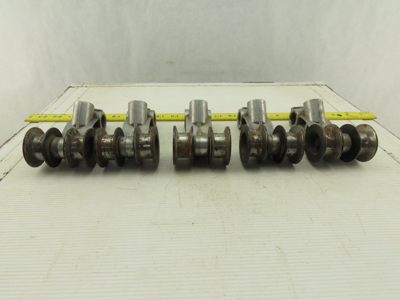Homag Optimat KL73/A3 Edge Bander Steel Top Pressure Rollers Lot of 5