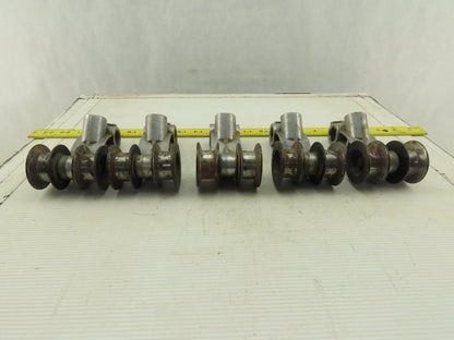 Homag Optimat KL73/A3 Edge Bander Steel Top Pressure Rollers Lot of 5