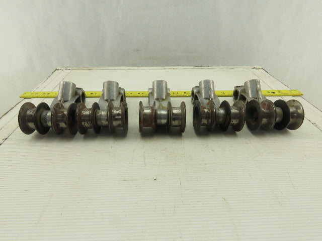 Homag Optimat KL73/A3 Edge Bander Steel Top Pressure Rollers Lot of 5