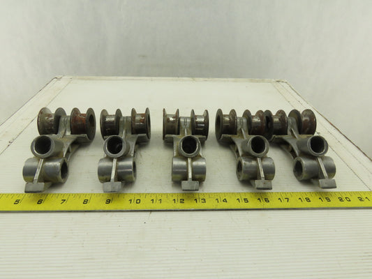 Homag Optimat KL73/A3 Edge Bander Steel Top Pressure Rollers Lot of 5