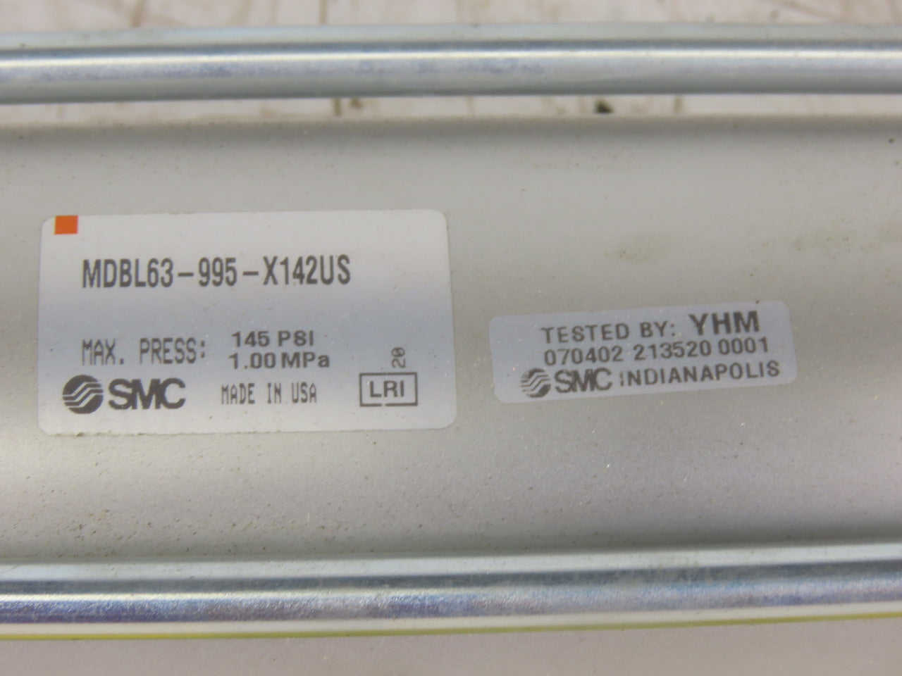 SMC MDBL63-995-X142US 63mm Bore 995 Stroke Double Acting Air Cylinder