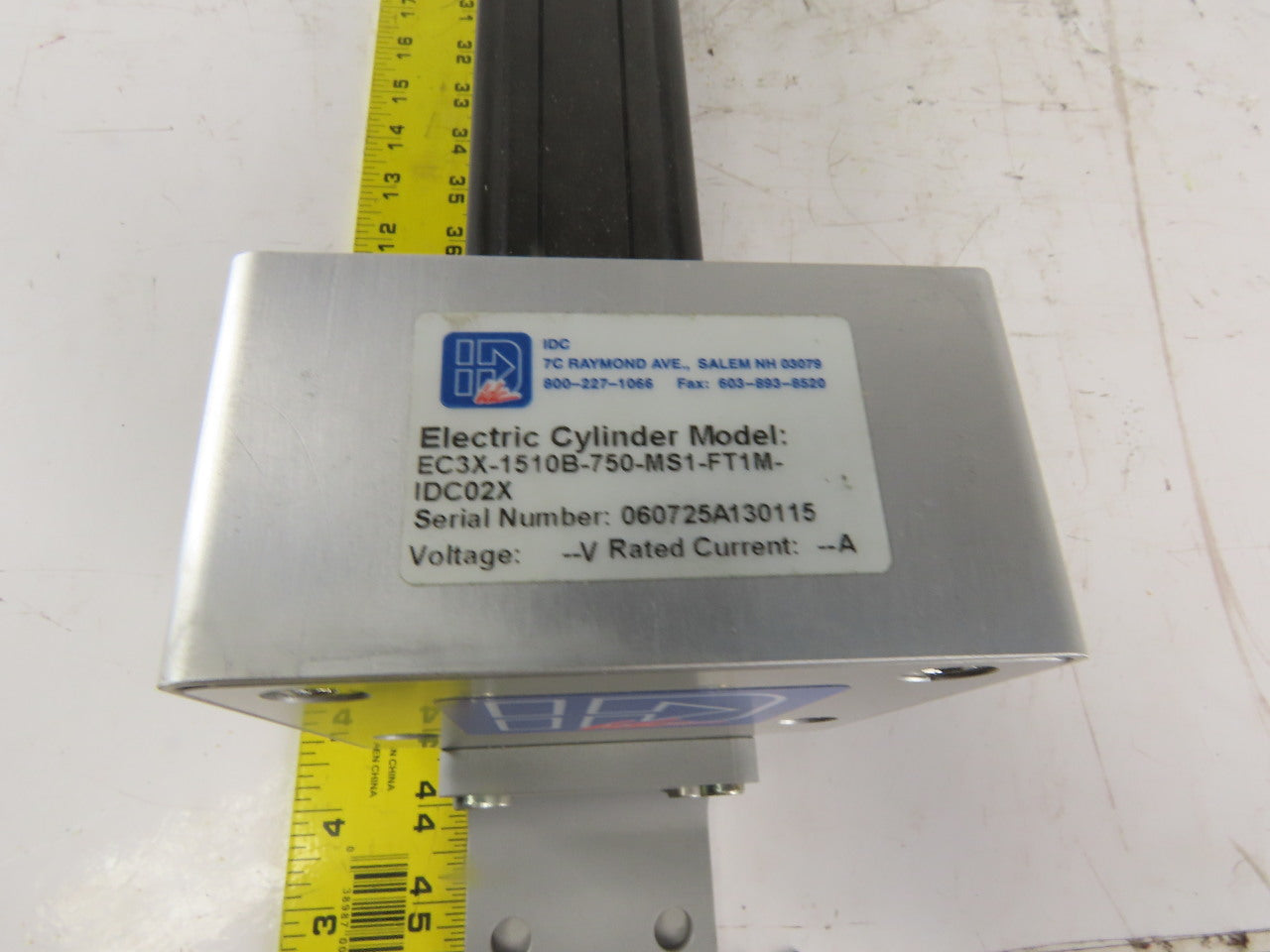 IDC 750mm Stroke 20:1 Ratio Electric Cylinder 50mm Rod No Motor