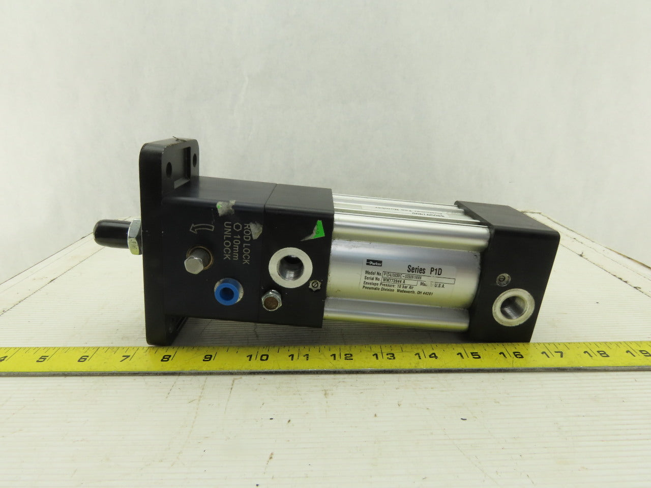 Parker P1D4J063MC-0050N1NNN 40mm Bore 500mm Stroke Rod Lock Cylinder