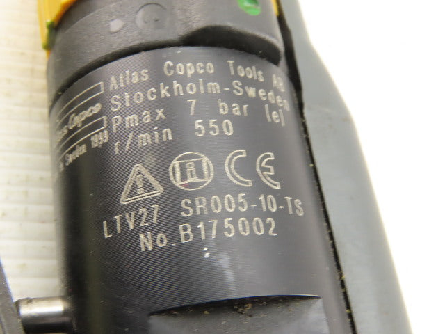 Atlas Copco LTV27 SR005-10-TS 3/8" Drive 90° Angle Nutrunner 550RPM Transducer