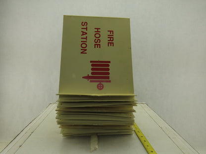 Plastic Fire Hose Station Sign 3 Dimensional 12x10" Lot Of 24